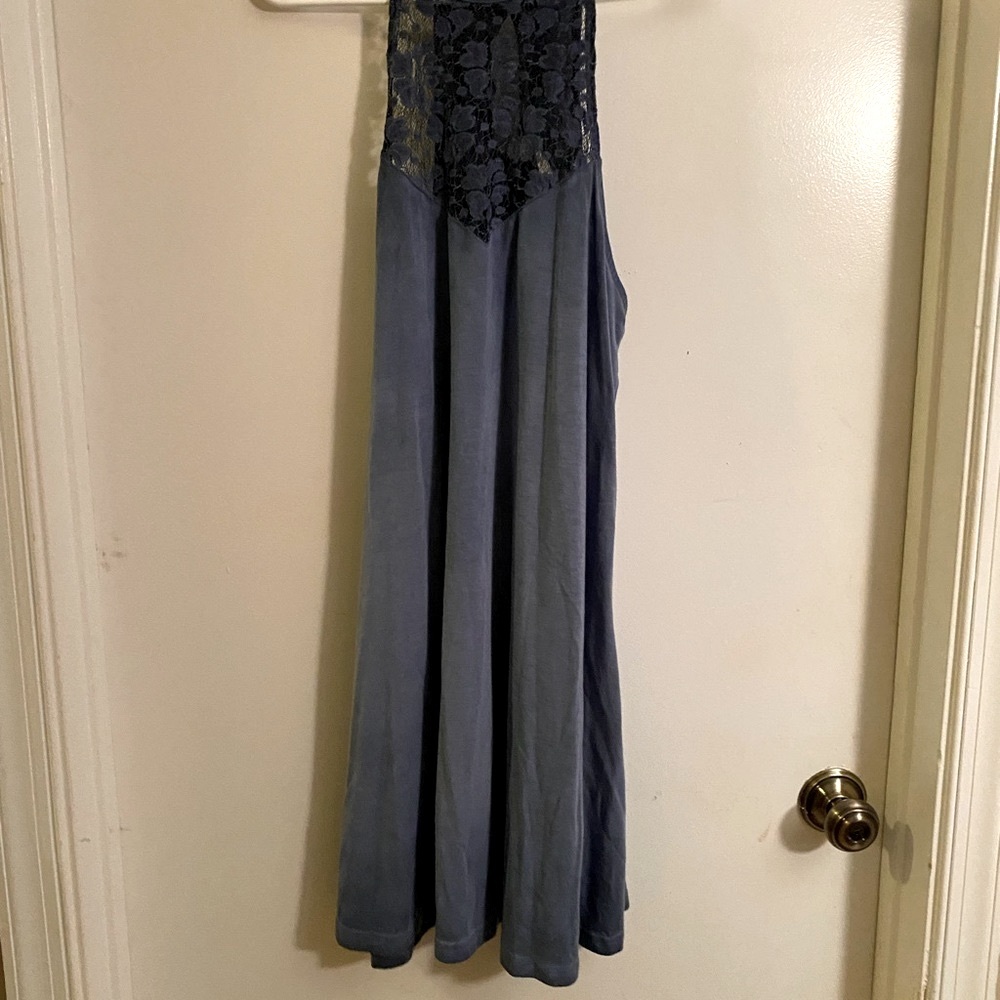 🎀 Mudd high neck lace washed dress